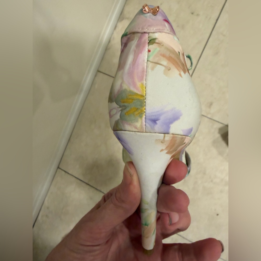 Ted Baker Multicolor Floral Heels called “Hanging Gardens” - Picture 7 of 11